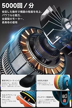 Amazon | ポリッシャー 充電式 ダブルアクション ポリッシャー